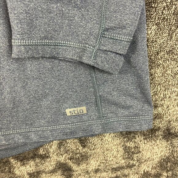 Stio Crester Half Zip Heather Blue Pullover Men's L Performance Stretch - Picture 5 of 12